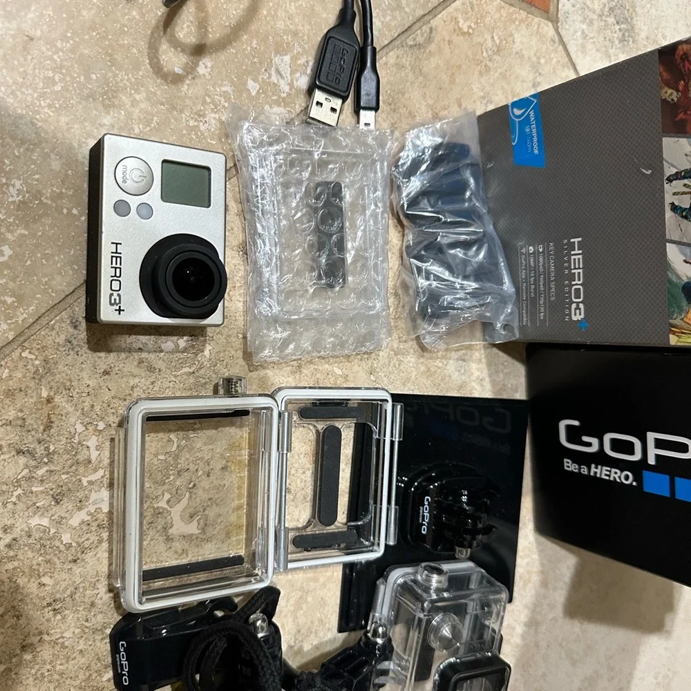 GoPro Hero 3+ Silver Edition with Tons of Accessories
